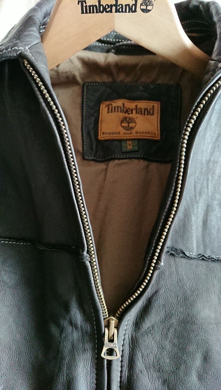 Timberland oryginalna kurtka męska M, skórzana jak NOWA, OKAZJA