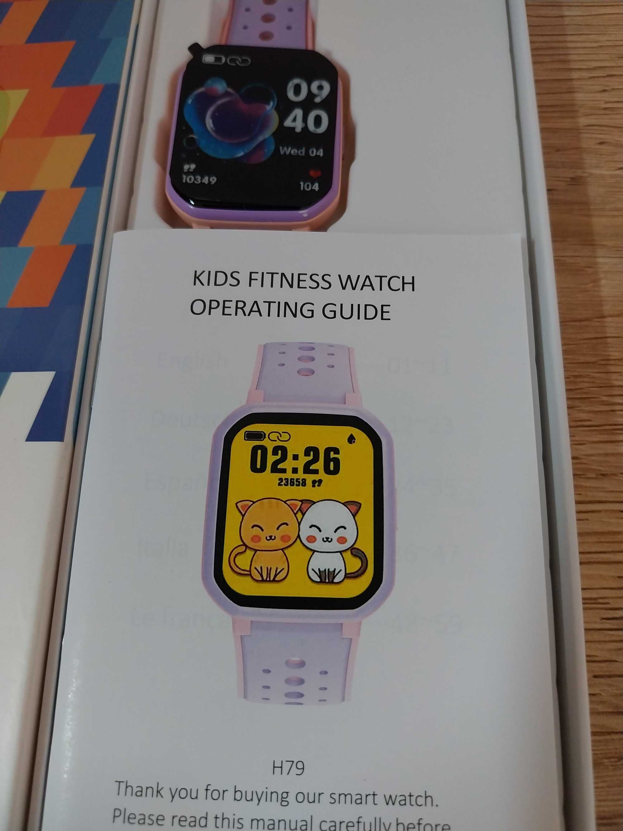 Inteligentny zegarek dla dzieci Monitor tętna i snu Smartwatch