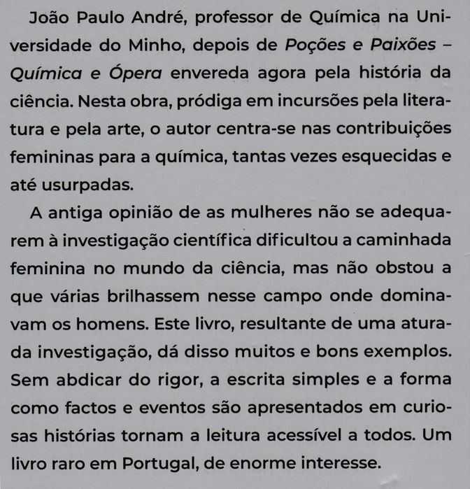 Irmãs de Prometeu A química no feminino- João Paulo André [Portes Inc]