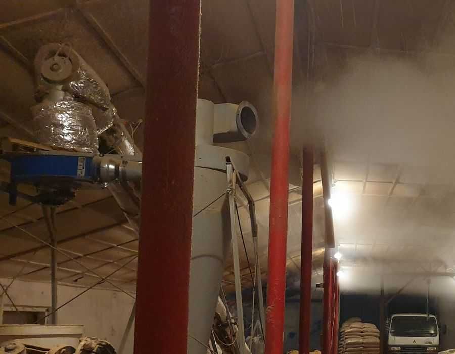 suszarnia trocin na gaz ogrzewany podajnik ślimakowy +peleciarka 7,5kW