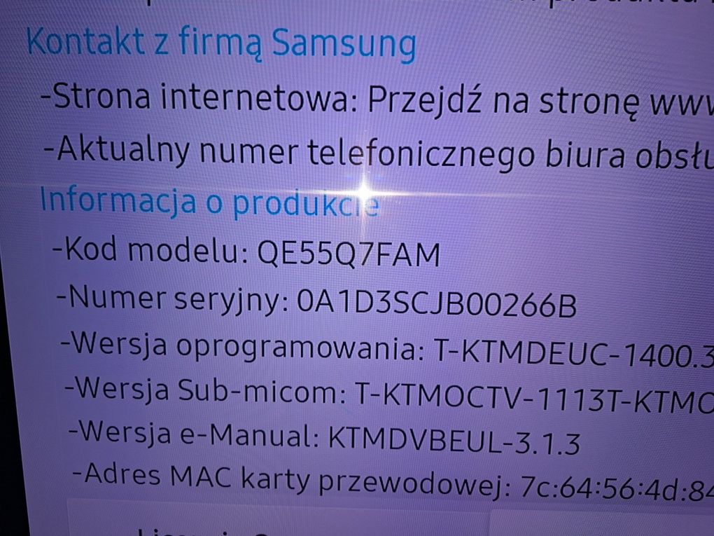 Telewizor Qled Samsung Q7 55