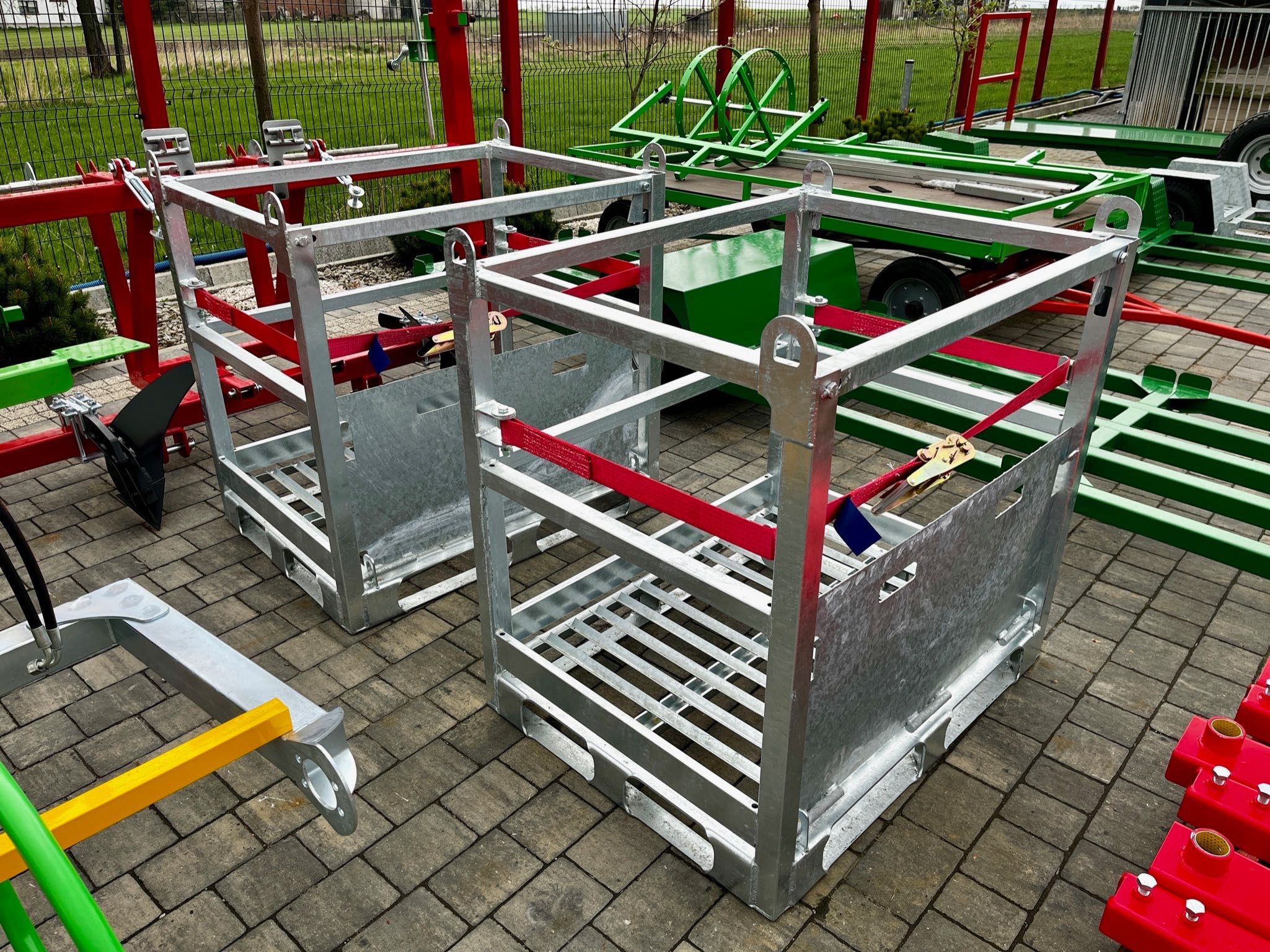 Paleta pojemnik kosz koszopaleta kontener na butle z gazem technicznym
