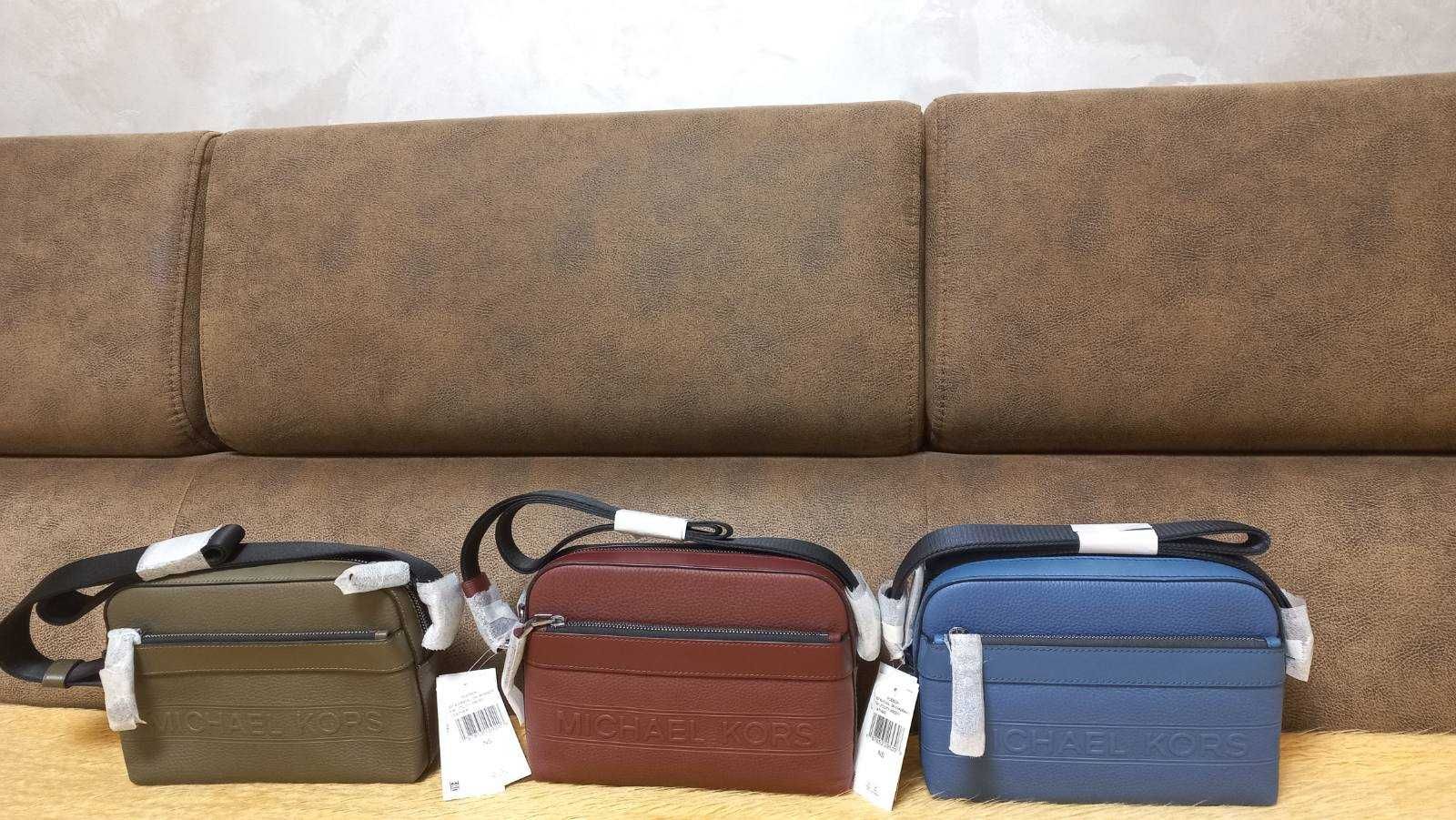 Michael Kors Чоловіча шкіряна сумка HUDSON EW UTILITY XBODY