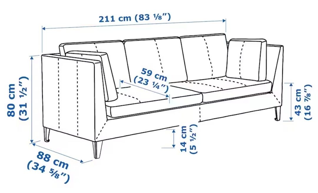 Sofa Stockholm skóra seglora dark brown nowa