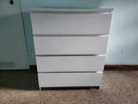 Komoda MALM - IKEA - 4 szuflady - 80 x 100 cm - biała