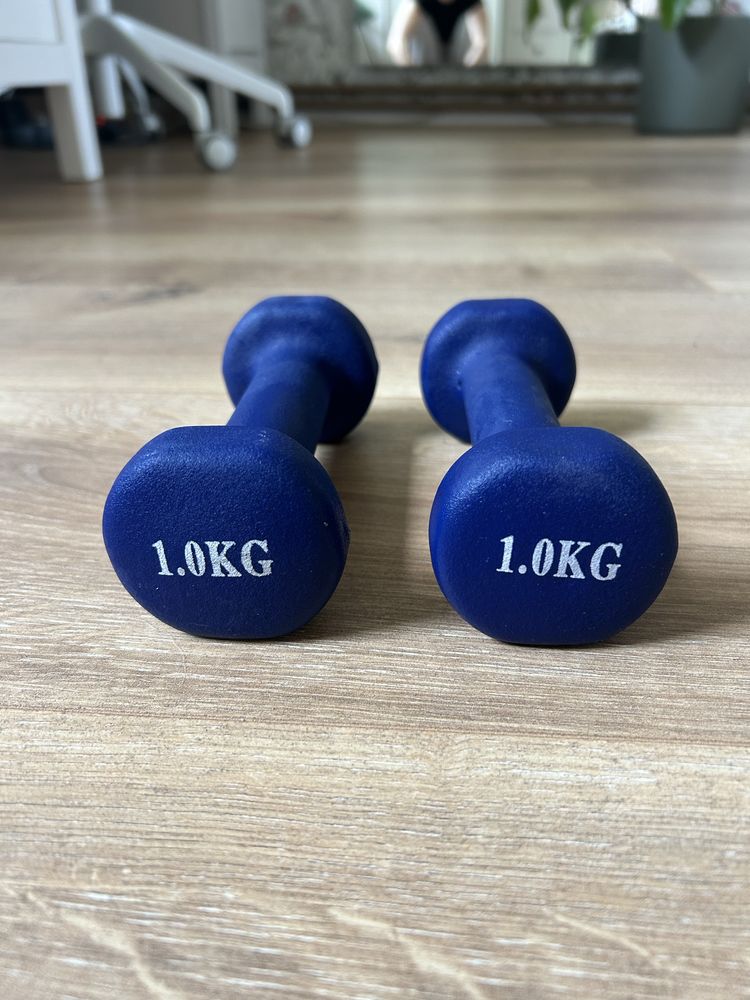 Hantle niebieskie 2x1kg