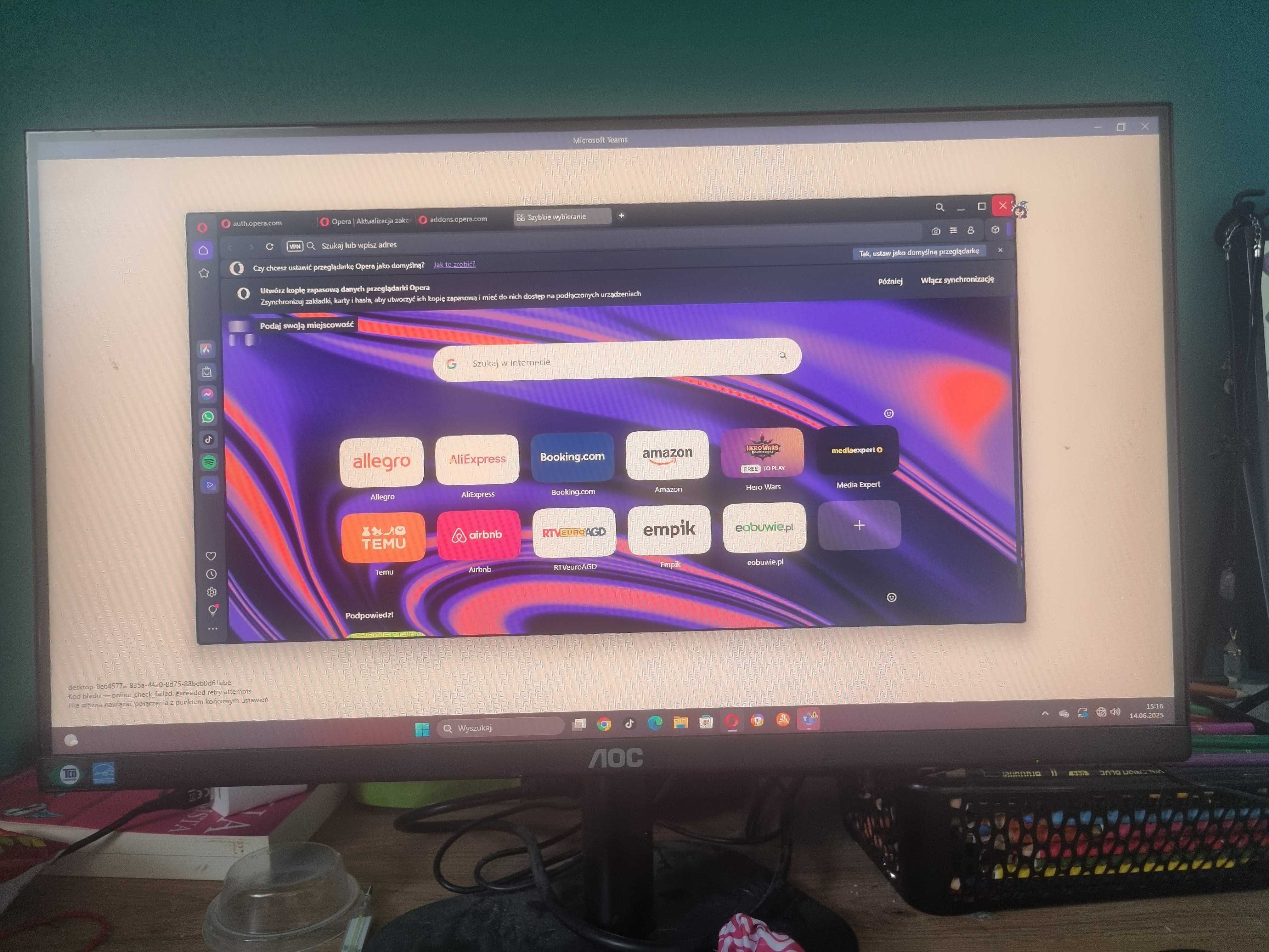 Komputer stacjonarny z monitorem ADAX okazja