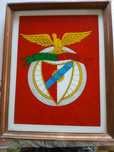 Quadro do benfica emoldurado com visro