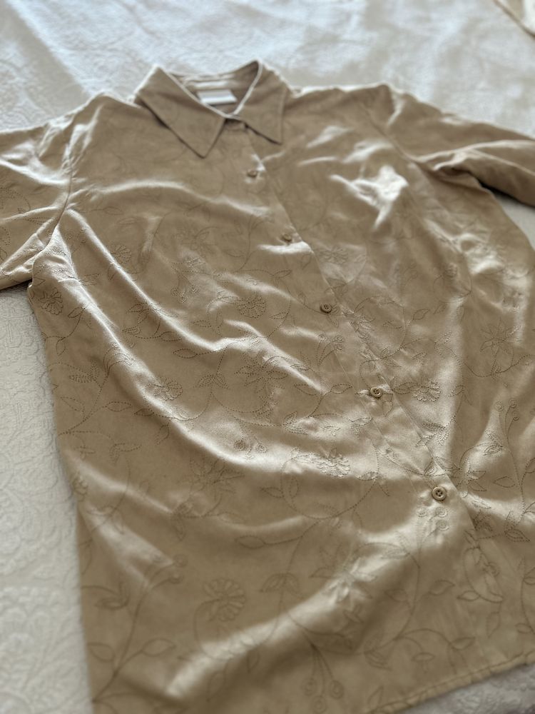 Camisa “tecido pele de pêssego “