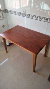 Mesa de madeira 120×75×75 cm