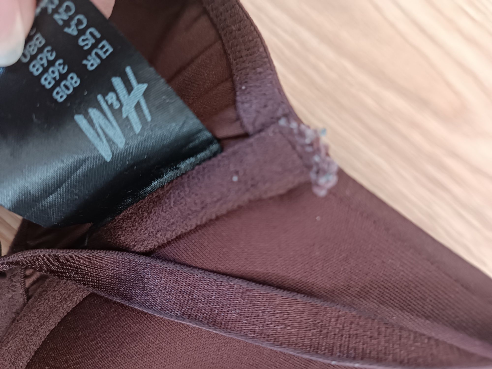 Dwupak biustonoszy push up H&M 80B beż i brąz