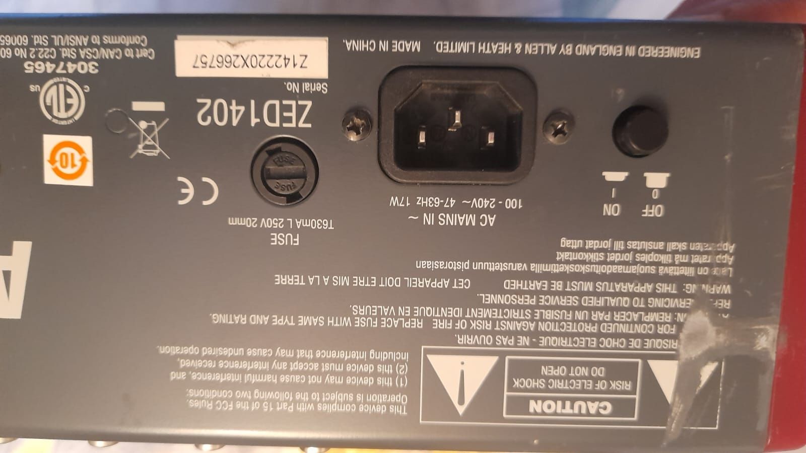 Mikser Allen Heath Zed 14