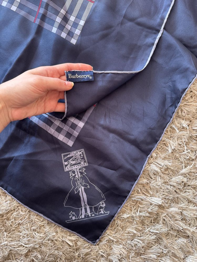 Оригінал, вінтаж шарф burberry ,нереальна якість шовк 100%