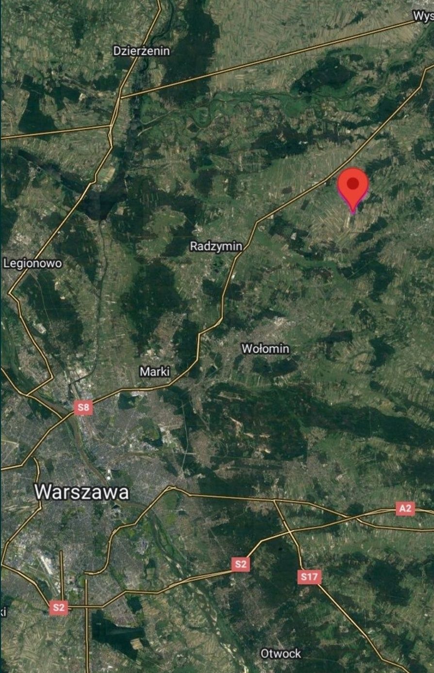 Działka budowlana 749 m² Krusze gm Klembów