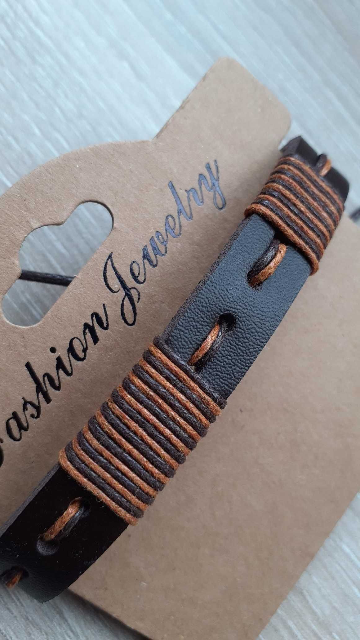 Pulseira cabedal castanha NOVO