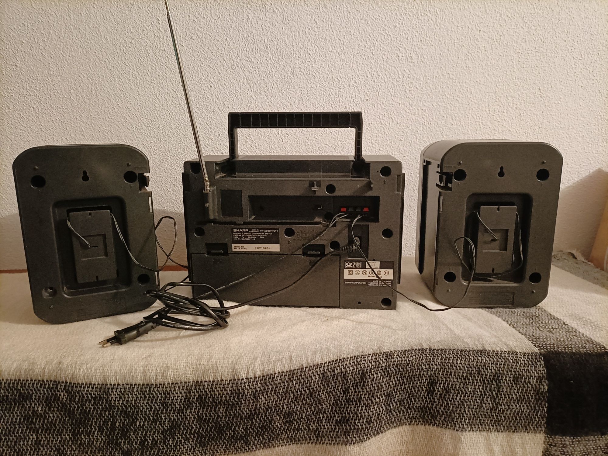 Radio gravador Sharp anos 90