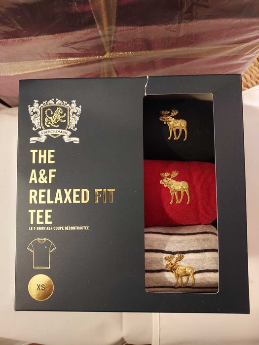 ABERCROMBIE t-shirt rozm. xs - trójpak