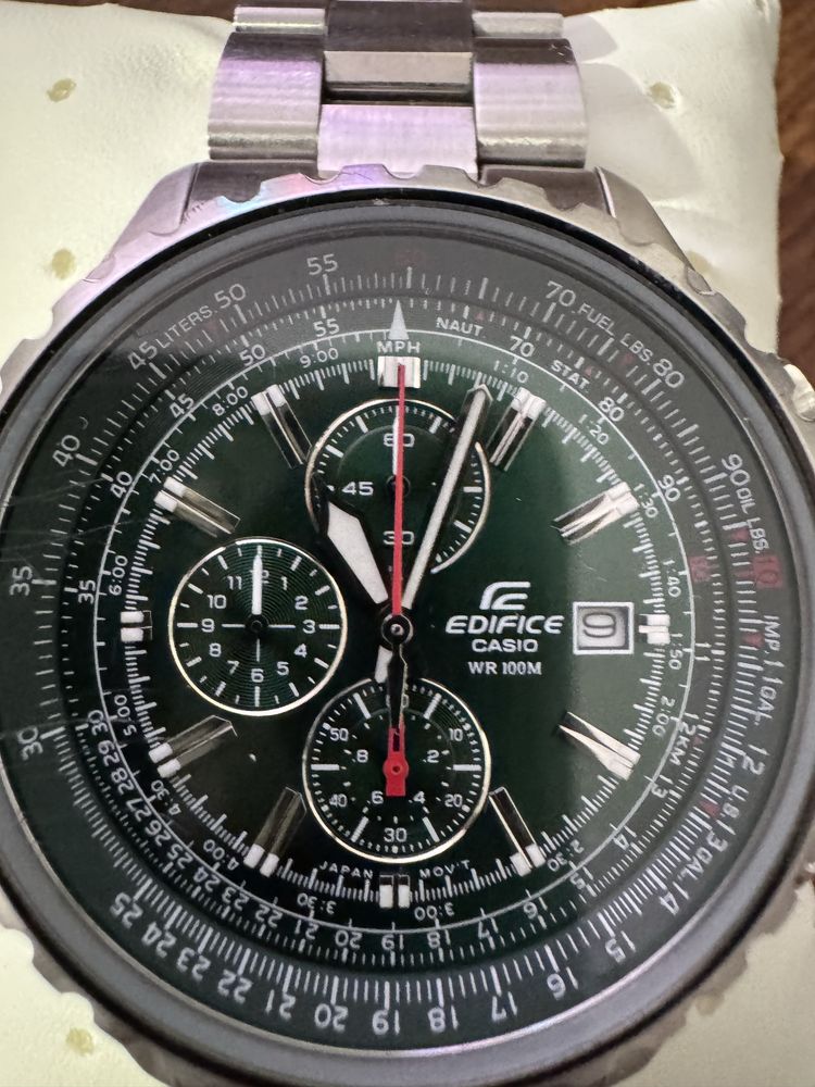 Zegarek Casio Edifice Ef-527d-3avuef Chronograph Zielony