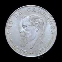 Серебряная монета peso 18гр. 1859-1959