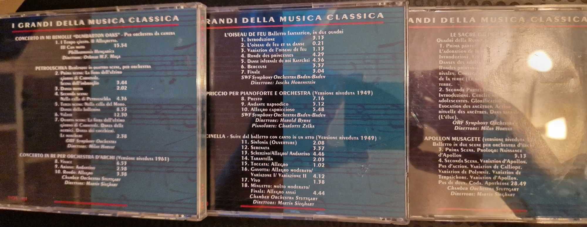 CD Stravinsky I Grandi Della Musica Vol.1; 2 ; 3