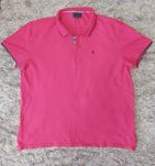 Różowy tshirt polo Reserved XXL