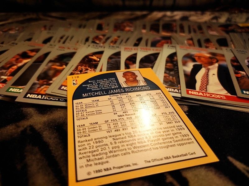 183 karty NBA Hoops 1990 base bez powtórek