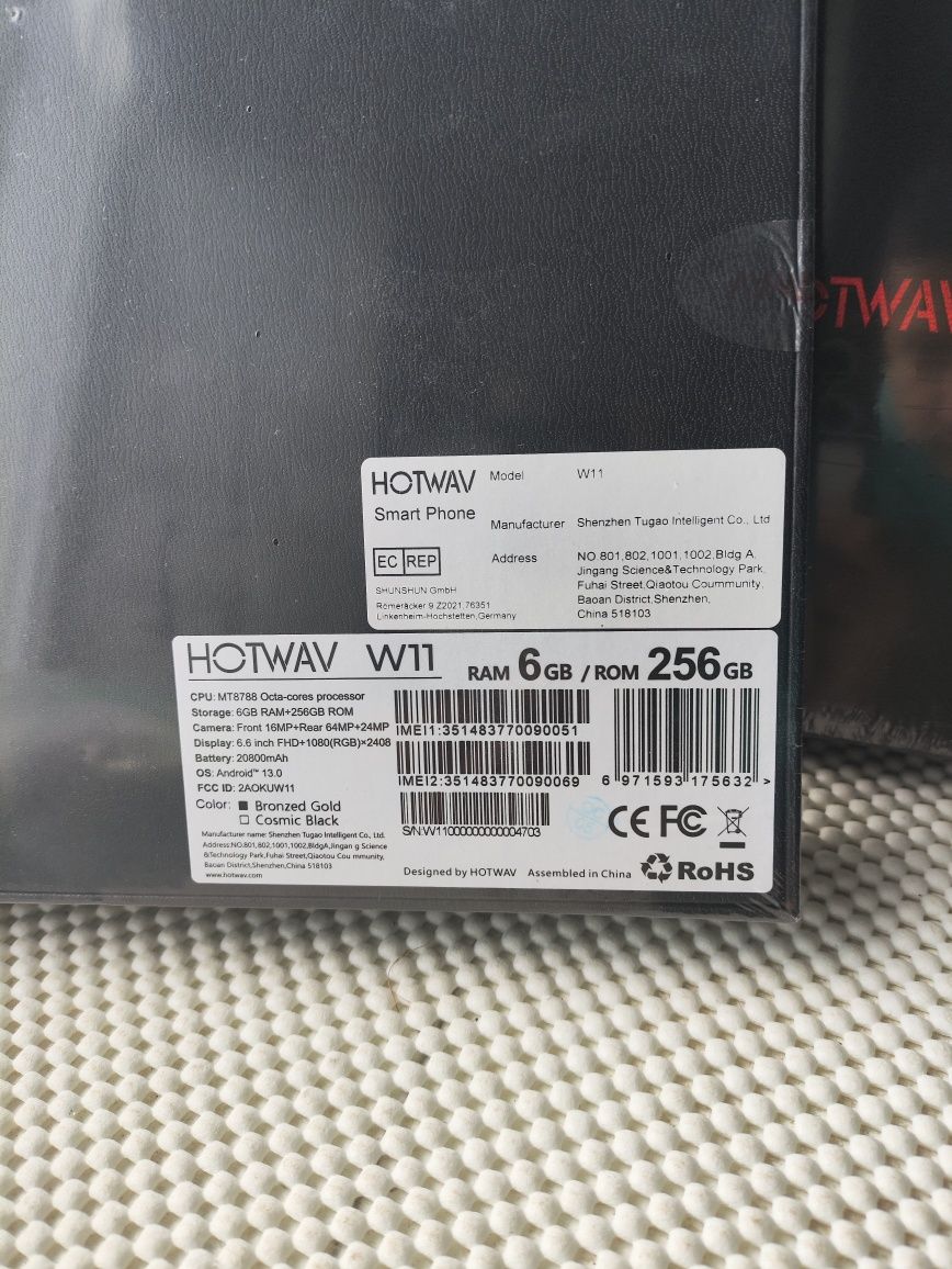 Hotwav w11 Black 6/256 Global