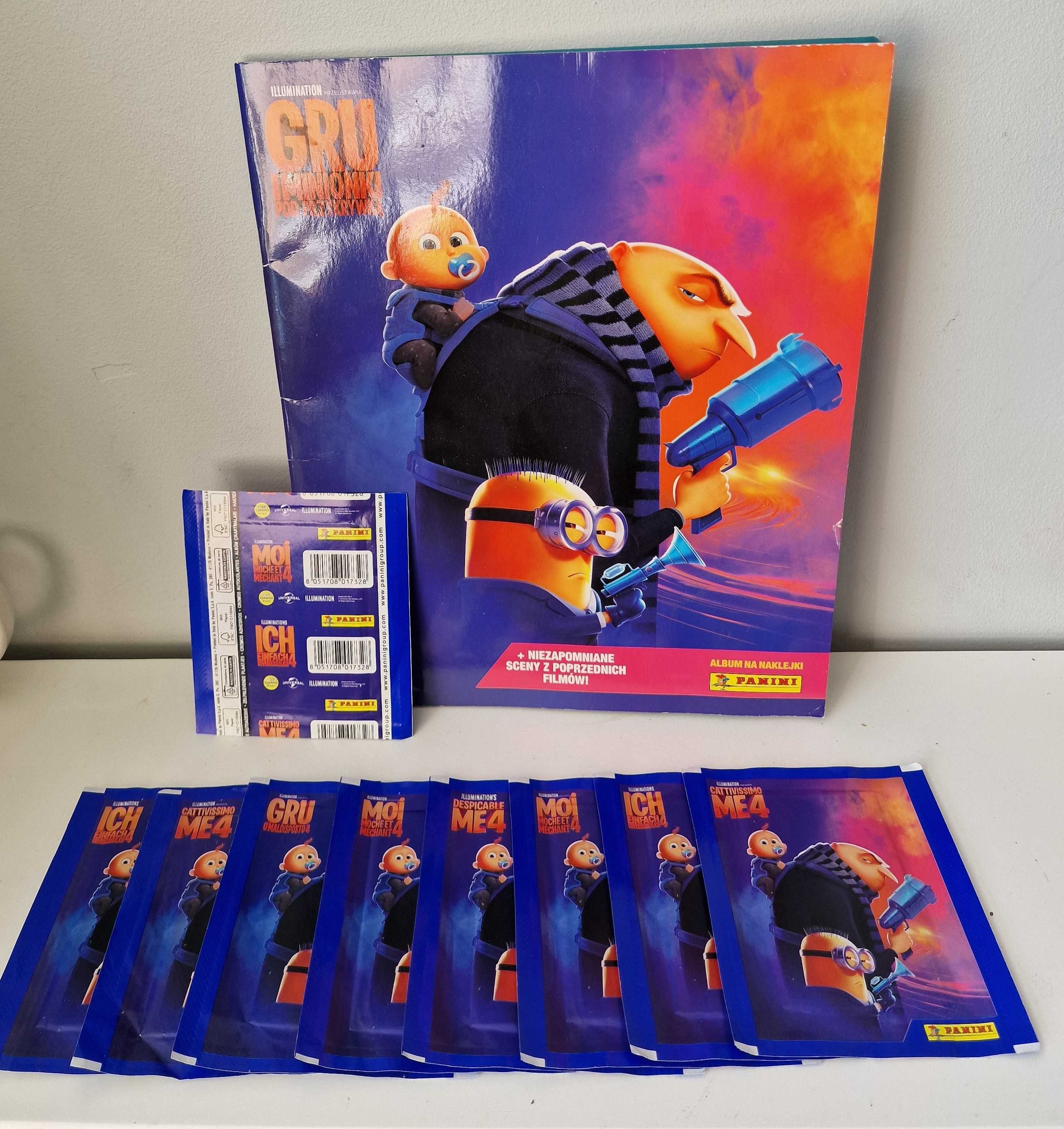 Album + 16 saszetek Minionki Gru Panini Pod Przykrywką Despicable Me 4