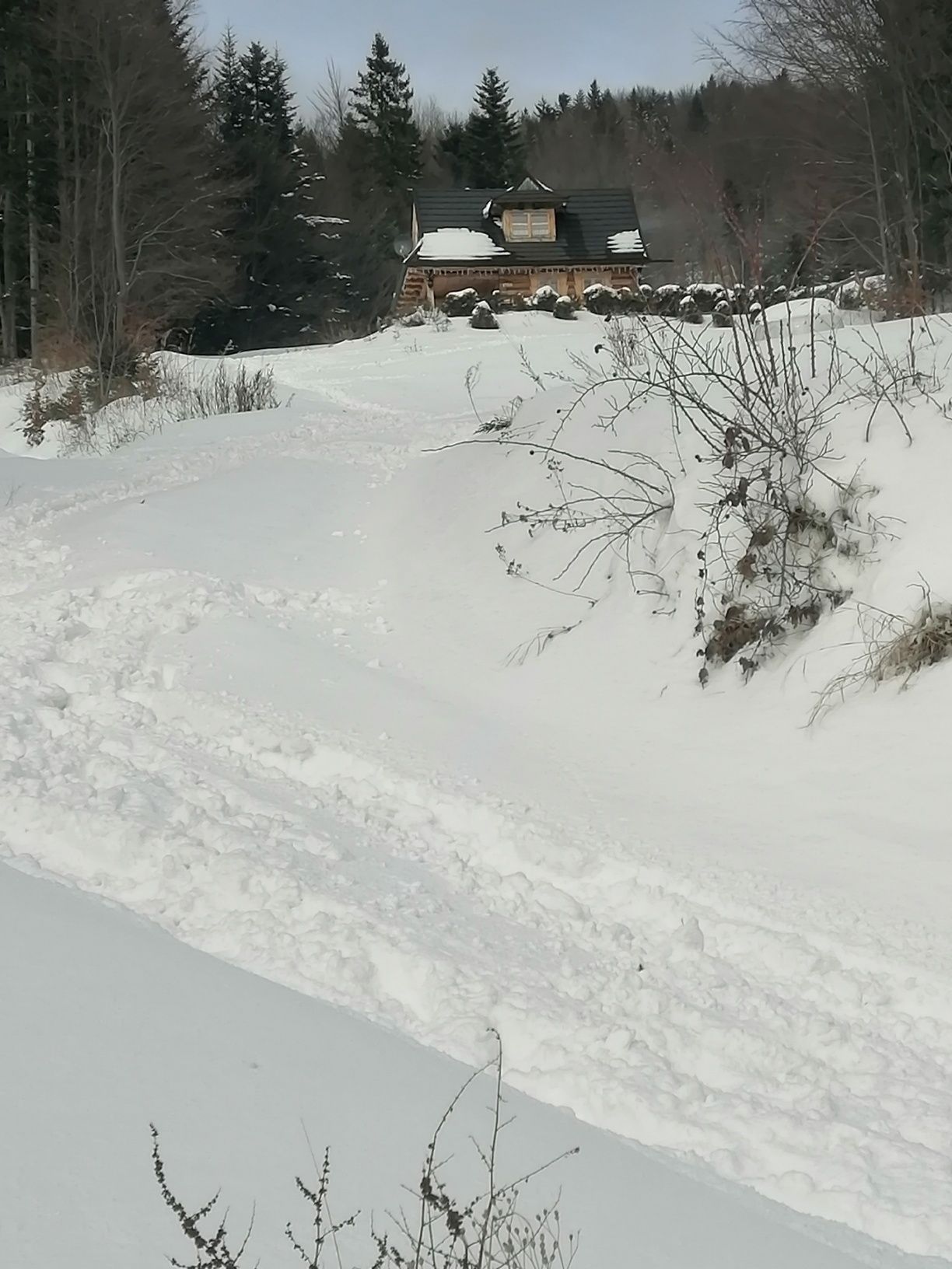 Domek na Karolce w Gorcach, piękne widoki.