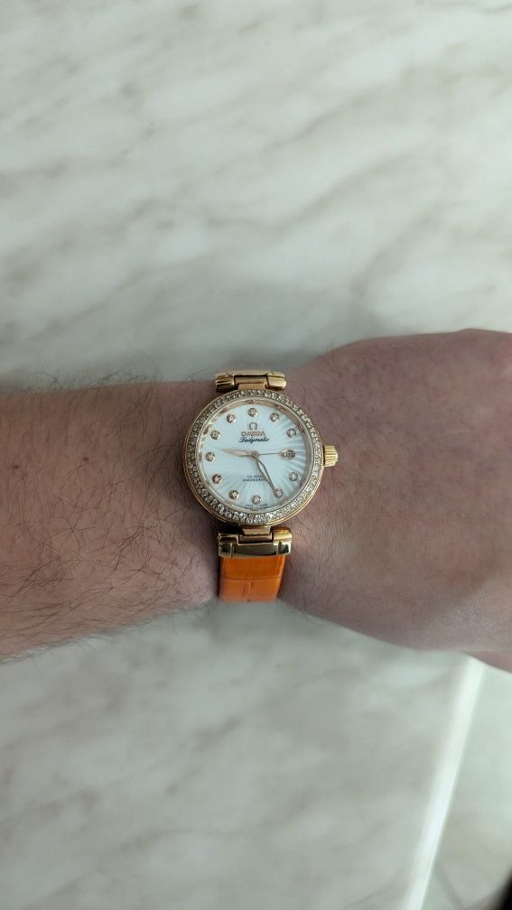 Часы женские Omega De Ville automatic 100m, годинник жіночий sapphire