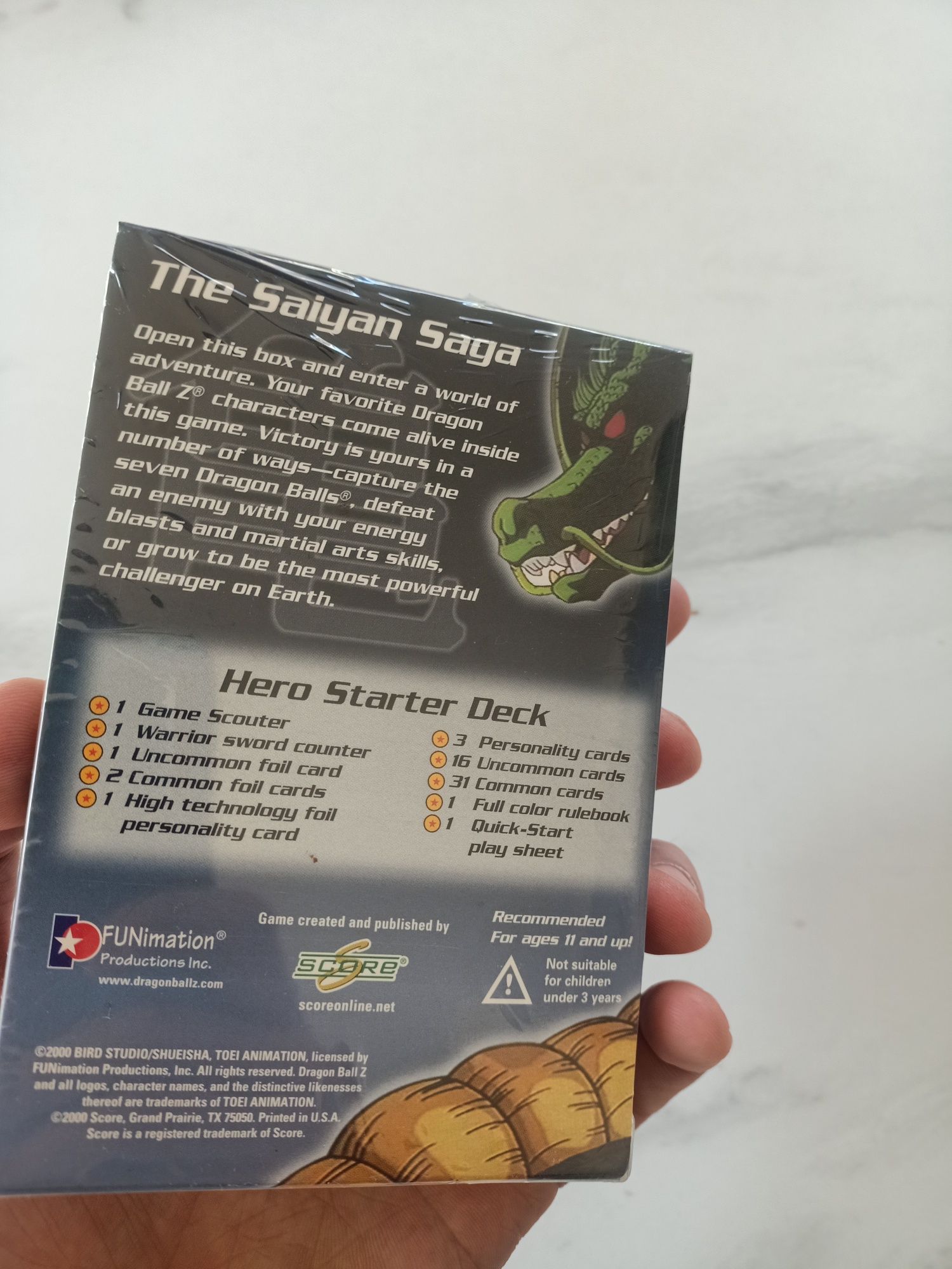 Starter deck Dragon Ball SCORE karty saiyan sage nowy  zafoliowany