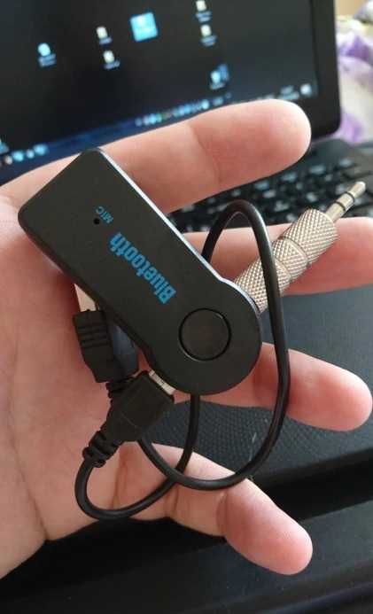 Bluetooth AUX, аудіо адаптер 3.5 мм + зарядка USB