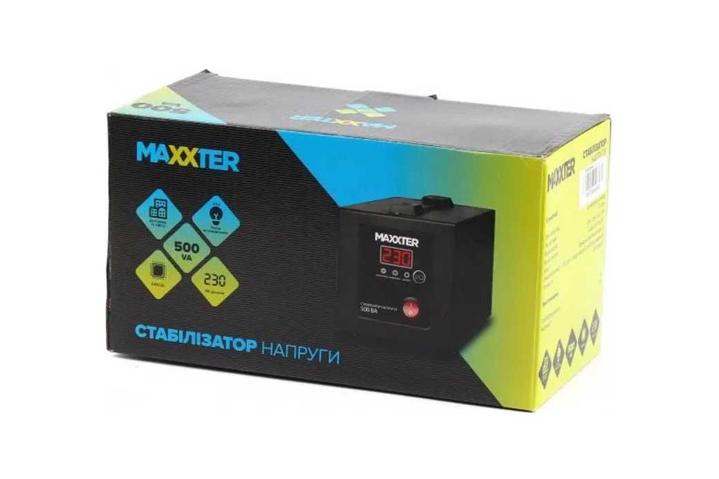 Стабилизатор напряжения стабілізатор Maxxter новий упаковке документи