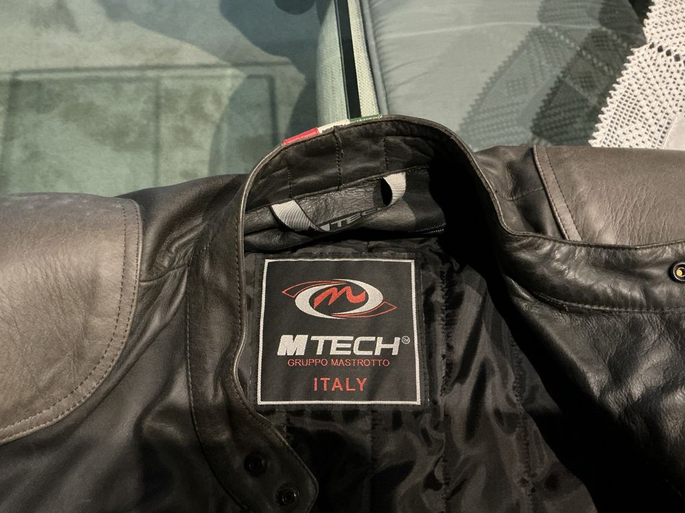 Blusao Motard mota, Pele Italiano Mtech como novo, tamanho M