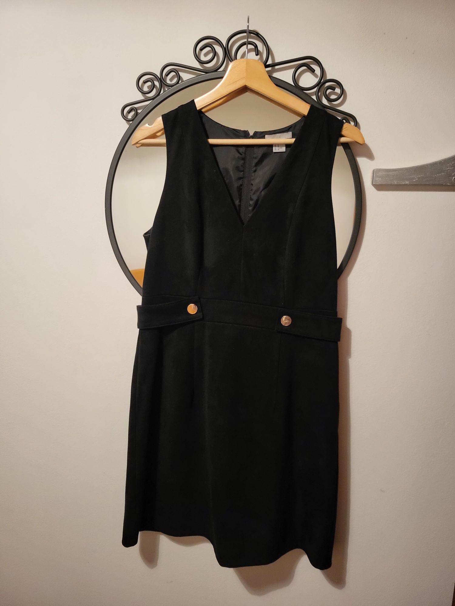 Vestido aveludado preto