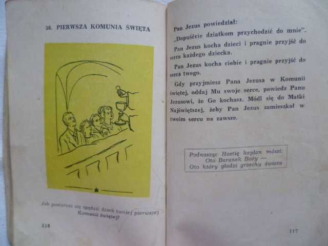 Mój katechizm klasa 2 Materski Hekker 1958 r pamiątka unikat