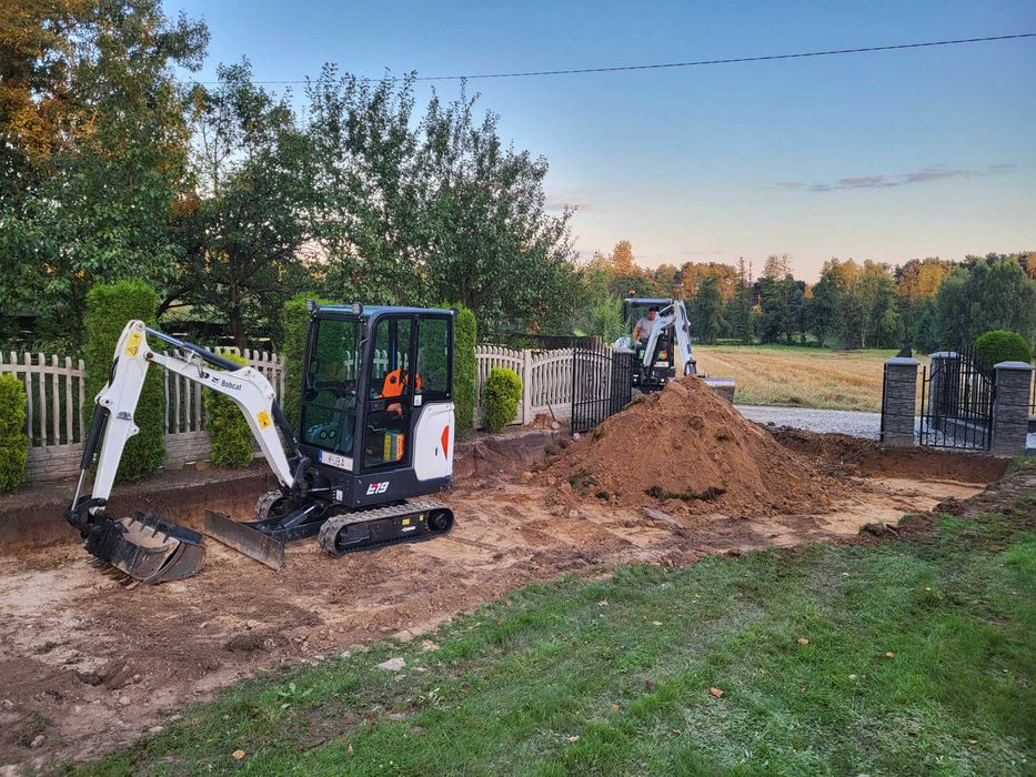 Usługi Minikoparkami Wywrotką Wynajem Koparek Wiertnic