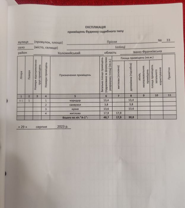 Продам будинок разом із землею 25 соток. Село Іллінці