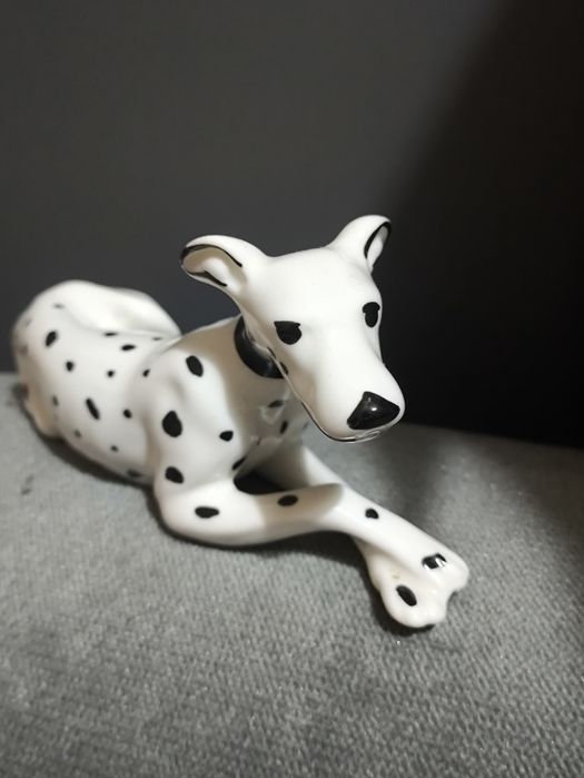 Figurka porcelanowa piesek ,pies dalmatyńczyk Cero. Vintage