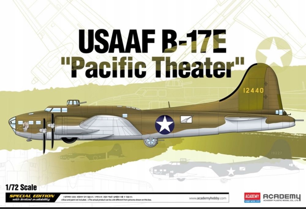 Academy 12533 samolot Boeing B-17E USAAF Pacific Theater
