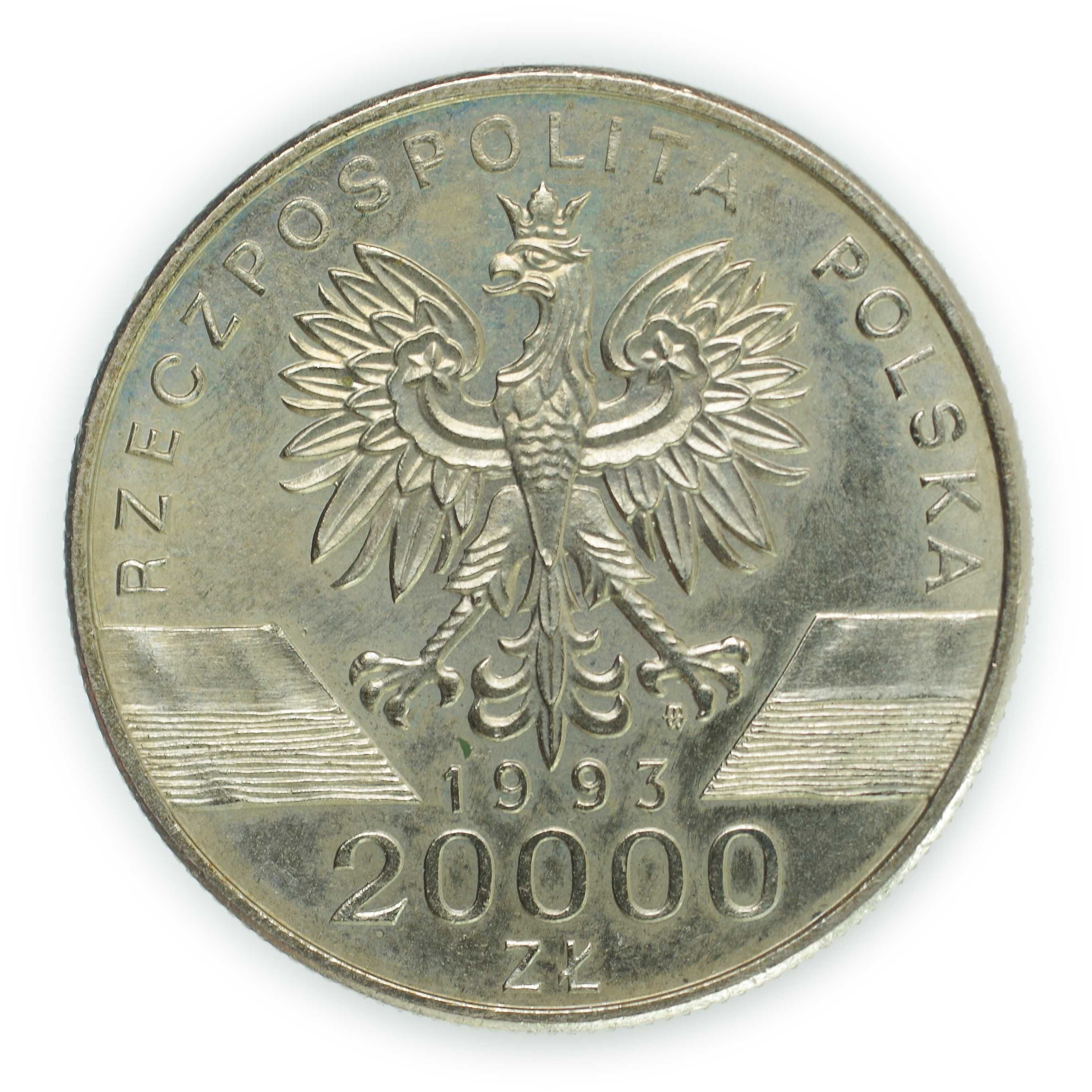 Sprzedam monetę 20000 złotych 1993 Jaskółki