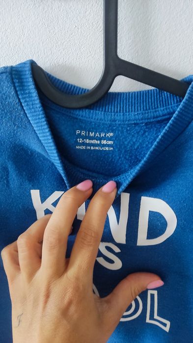 Dziecięca bawełna bluza Primark, rozm. 86
