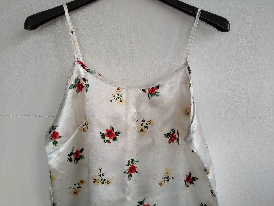 Camisa de noite em seda, elegante - Tamanho M - Nova!