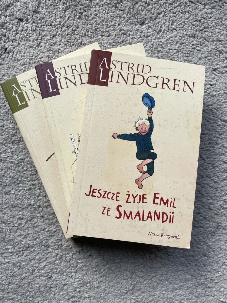 3 książki Astrid Lindgren, zestaw