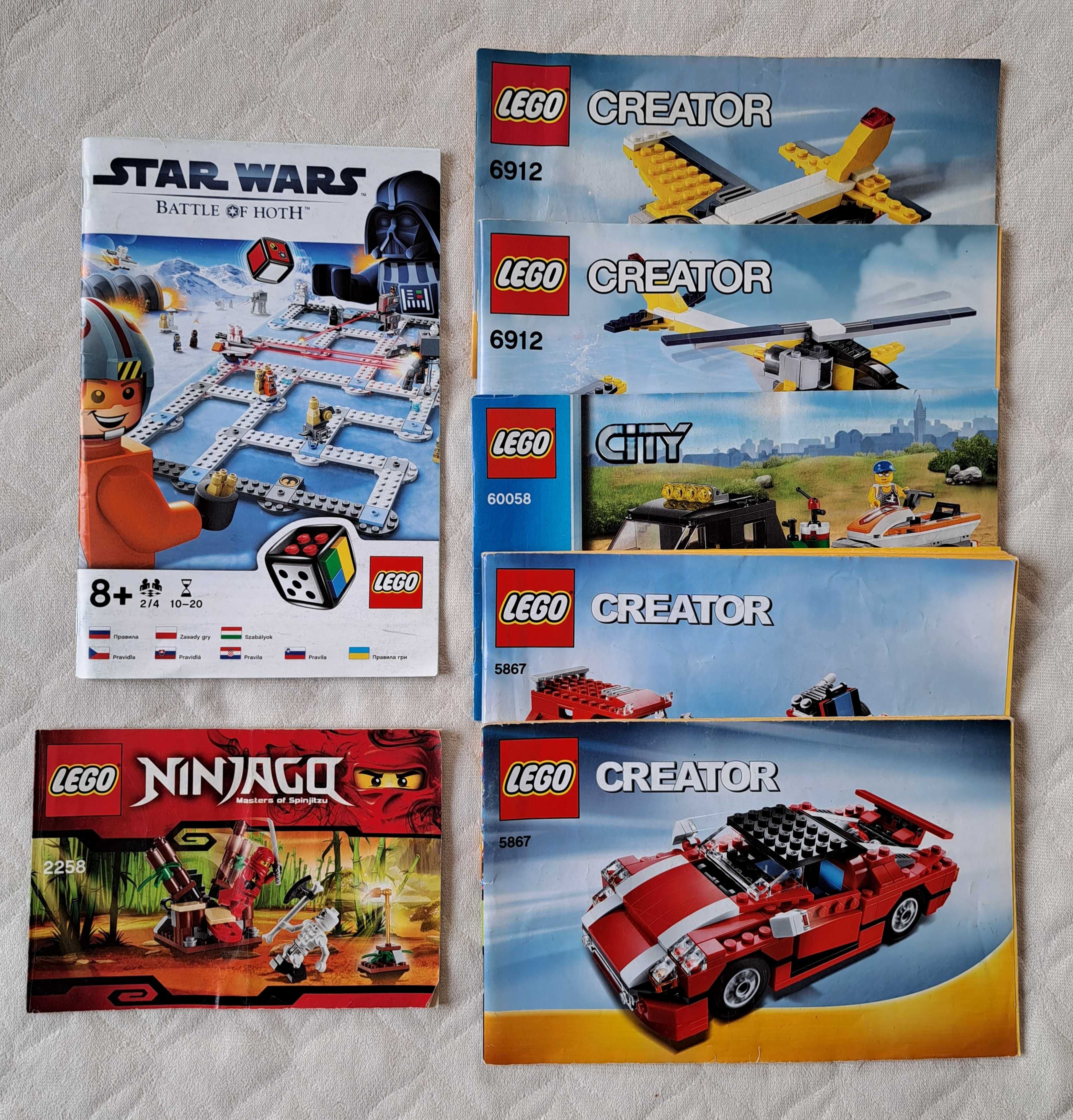 Instrukcja LEGO Creator 5867, 6912, City 60058, Star Wars 3866 etc