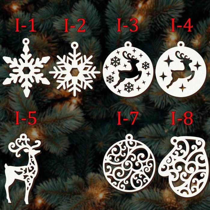 Новорічні іграшки/декор з дерева, іграшки на ялинку, різдвяні іграшки