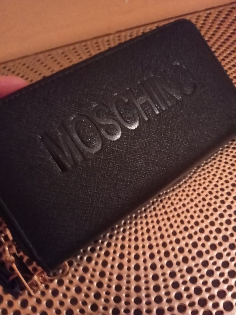 MOSCHINO- ELEGANCKI Stylowy Portfel - Nowy Okazja!