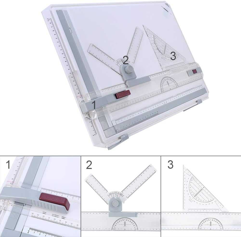 дошка креслярська, стіл для креслення  A3, 20,1x14,4дюйма, багатофункц