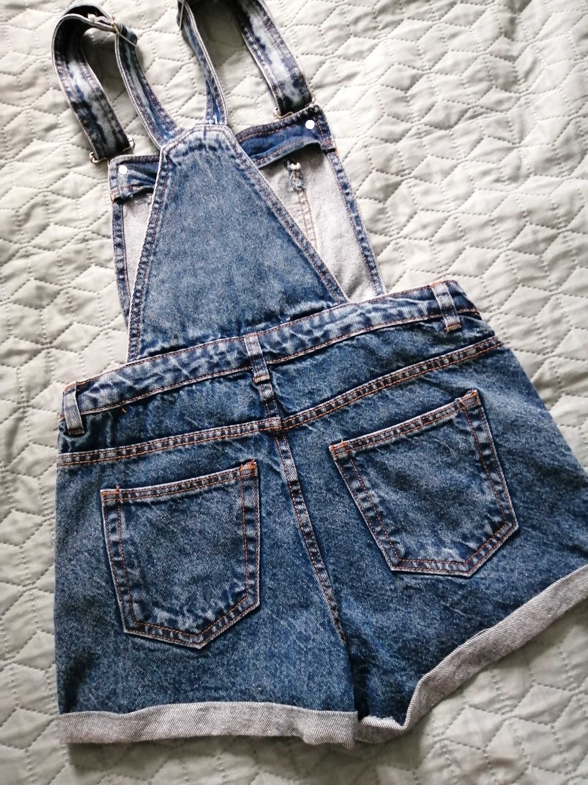 ogrodniczki spodenki dżinsowe cropp r 34 /×s jeans