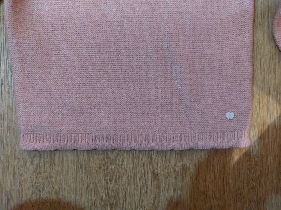 Camisola malha rosa menina 5-6 anos, nova!